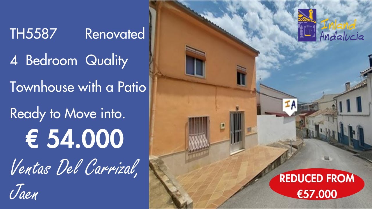 54 000, Заезжайте в качественный таунхаус с 4 спальнями, продается в Испании, во внутренней части...