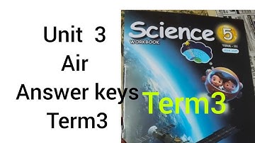 5th std -Science workbook term3 -unit 3 lesson3 Air Answer solution 
