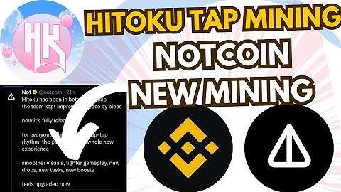Notcoin New Mining Apps Hitoku Tap Mining New telegram Mining apps 2025 notcoin New apps listing new