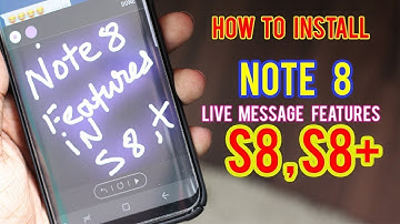 How To Get Note 8 Live Massage On Any Android Device