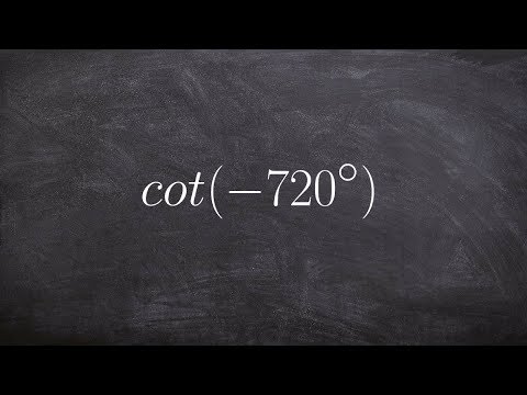 वीडियो: निम्नलिखित में से किस कोण पर cotangent function अपरिभाषित है?