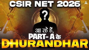 CSIR NET Life Sciences Part A | CSIR NET Life Sciences Part A Dhurandar | CSIR NET 2026