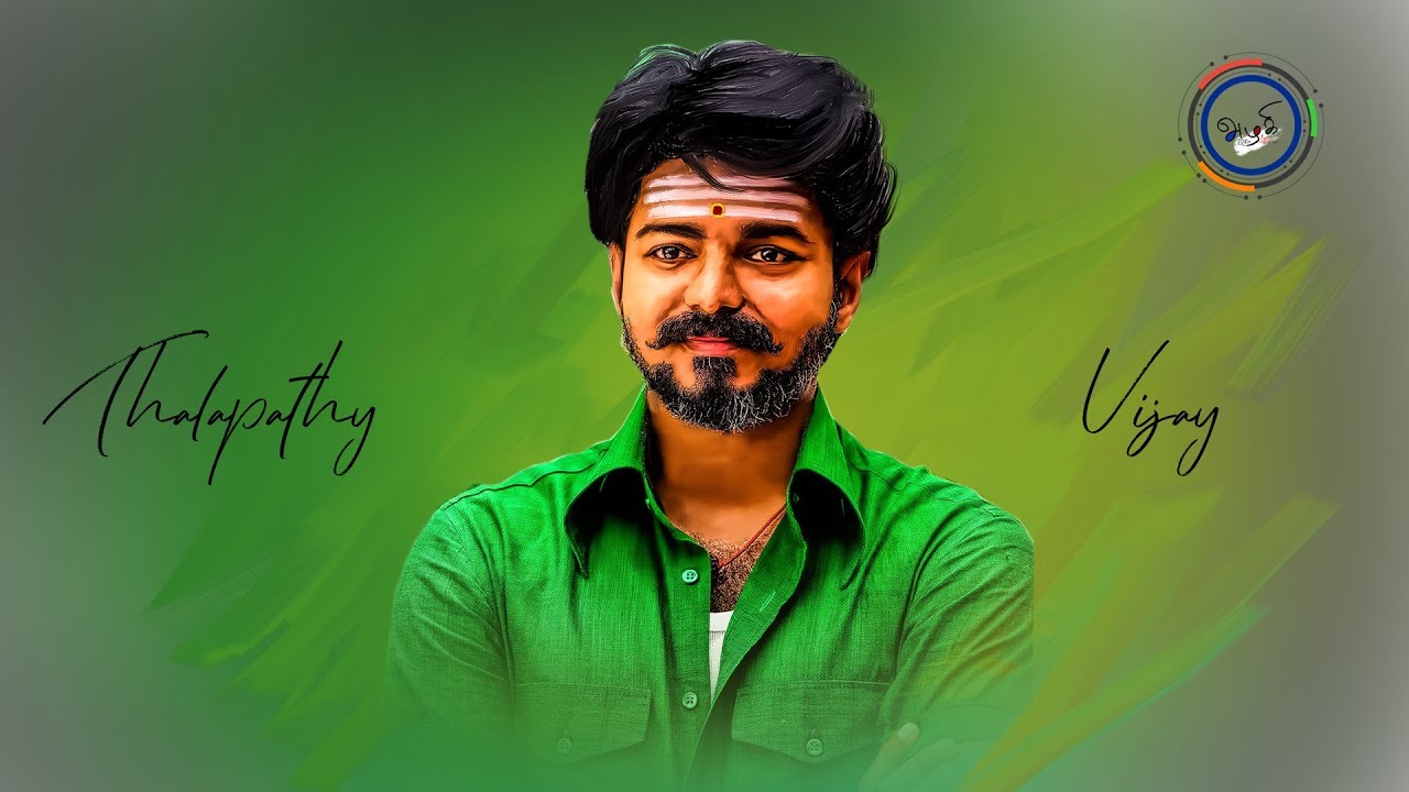 Thalapathy Vijay 2 Digital Painting | Azhagi Artz | Project 6 ...