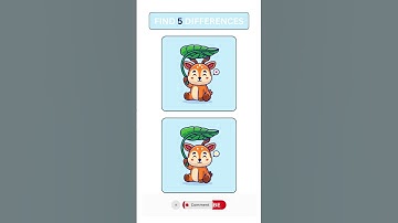 Spot 5 Differences | Brain Game Challenge #shorts