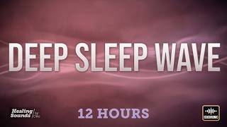 Deep Sleep Wave 🌸 | 12 HOURS + BLACK SCREEN | Rich Pink Noise for Deep Sleep & Delta Wave Support