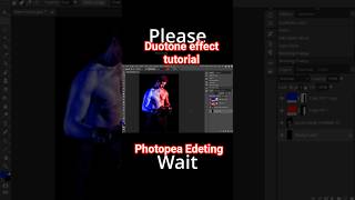 How to create Duotone Effect in Photopea/Photoshop #Shorts #GraphicDesign.