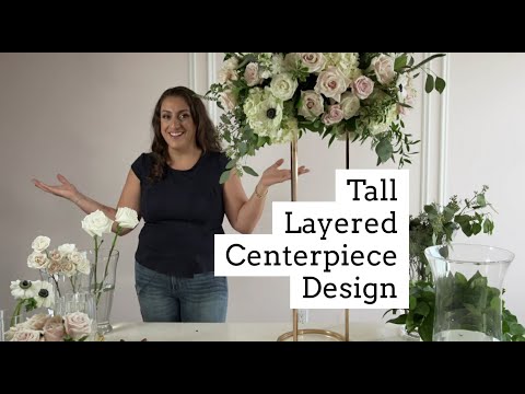 The Social Rose, Designer Series - Episode 2 Tall #Centerpiece #florist #weddings #howto