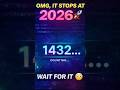 This Counter Stops at 2026 | JavaScript Magic#countingnumbers #codingpractices#counterapp #counting
