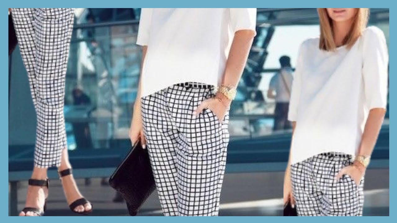 COMBINACIONES DE ROPA CON 2 COLORES ELEGANTES EL BLANCO Y EL NEGRO LOOKS Y  OUTFITS EN BLANCO Y NEGRO - YouTube