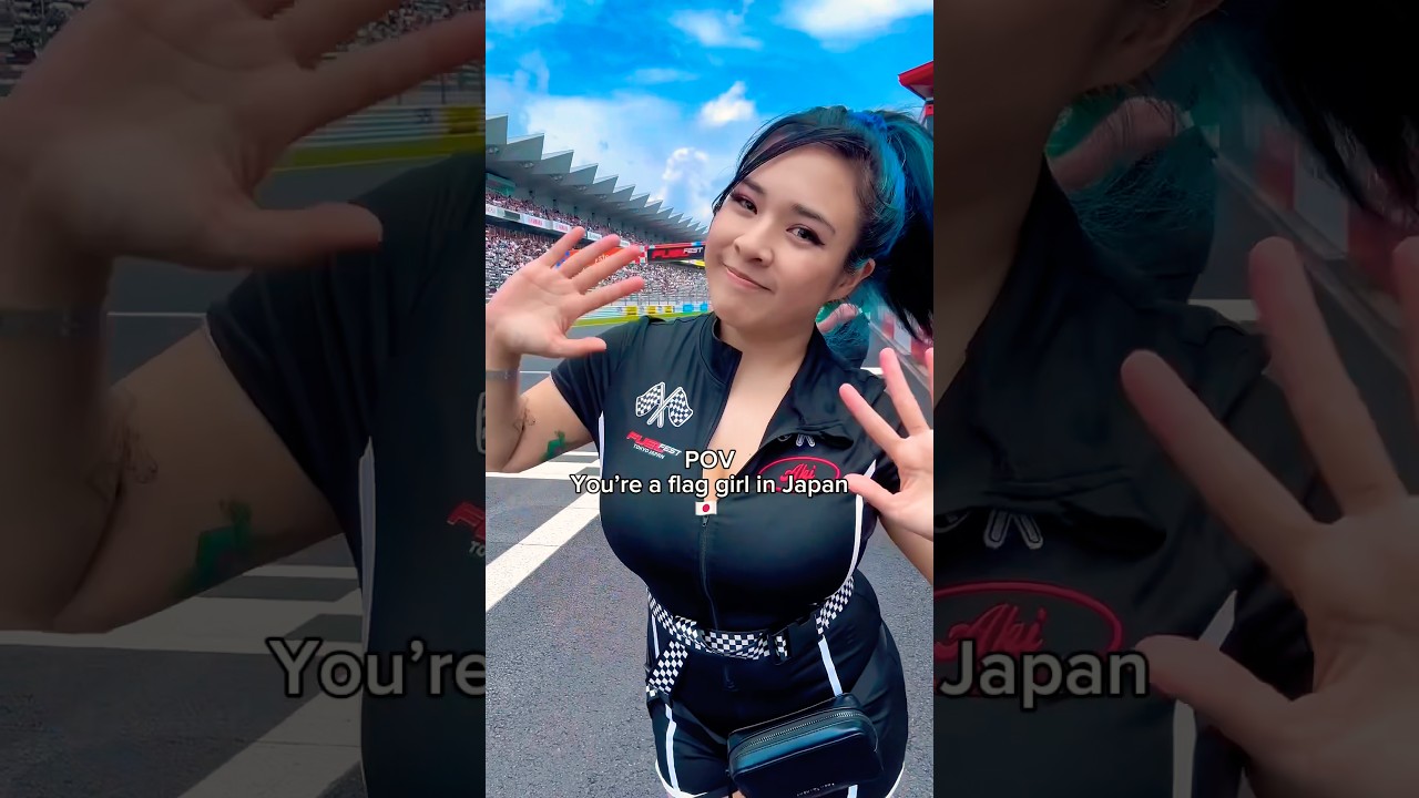 I’m a flag girl in Japan 🇯🇵