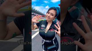 I’m a flag girl in Japan 