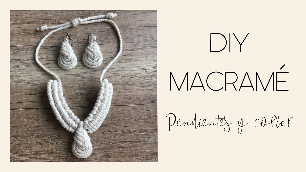 DIY COMO HACER PENDIENTES EN MACRAMÉ