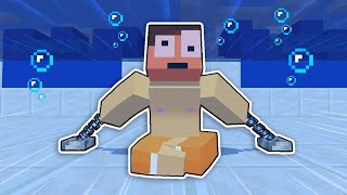 【プールの中に監禁された！？】２４時間水の中で生き延びるチャレンジ【まいくら・Minecraft】