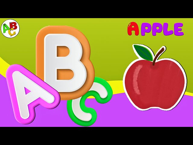ABC Phonic Song - Toddler Learning Video Songs, Phonics Song , A for Apple , ABC || #abcd #aforapple class=