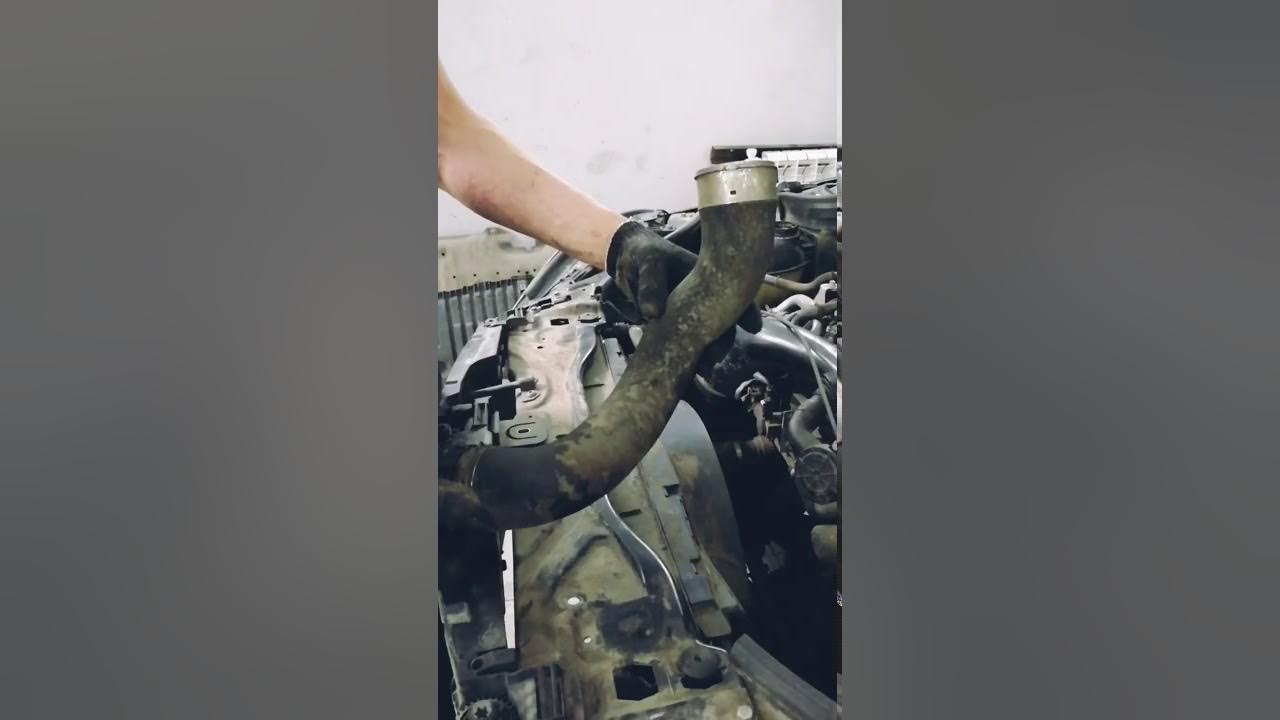 Замена термостата на 274 моторе Mercedes-Benz C-class (W204), 1,6 л, 2013 года