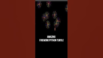 Amazing Firework animation python