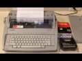 Brother GX-6750 Electronic Typewriter Self Demo Video