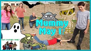 PLAYGROUND WARS!  Mother May I Halloween  Mummy May I / That YouTub3 Family I The Adventurers