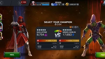 Guillotine vs Green Goblin AQ Map 5 Miniboss 1 Day 1