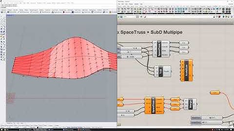 Lunchbox SpaceTruss + SubD Multipipe in Rhino 7