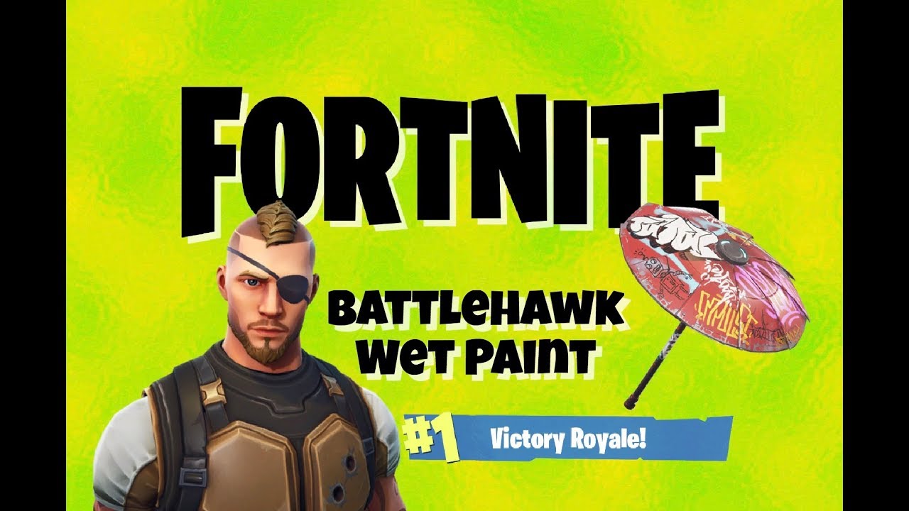 Fortnite Battlehawk / Wet Paint Glider Victory Royale! YouTube