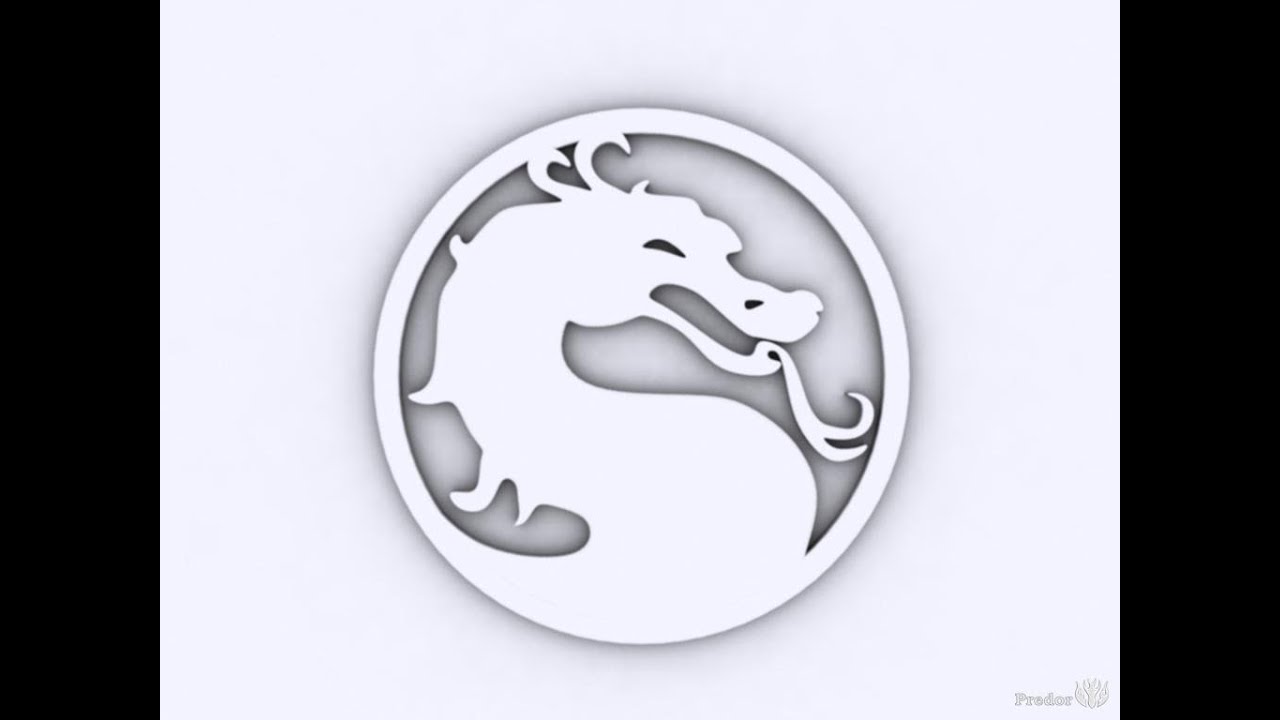 Как нарисовать значок мортал комбат