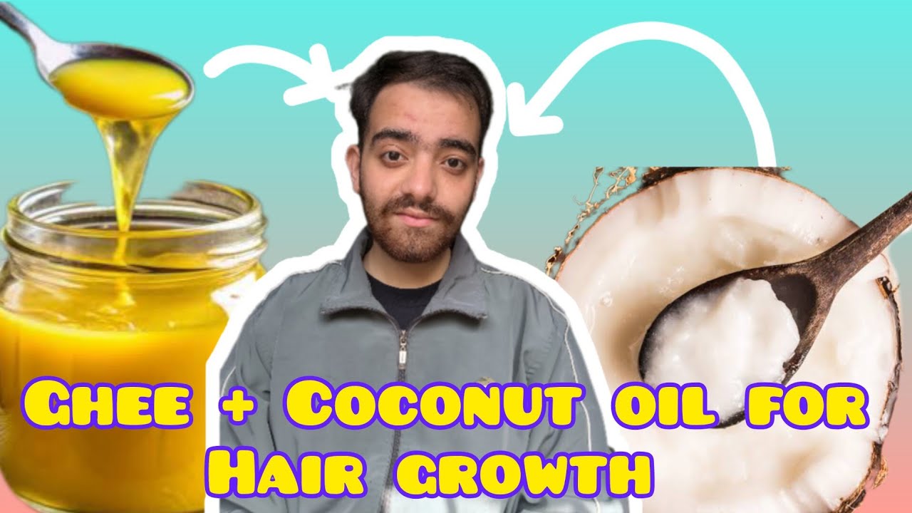 Ghee for hair growth| Coconut oil for hair growth| hair regrowth #hairgrowth #hairregrowth #hairloss
