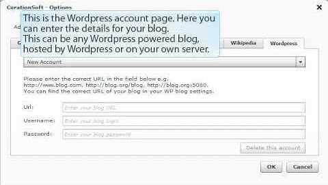 CurationSoft.com - Wordpress Settings and Options