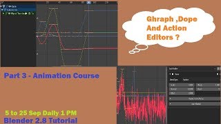 Part 3 | Use of Graph editor and Action editor | Blender 2.8 | Animation Tutorial