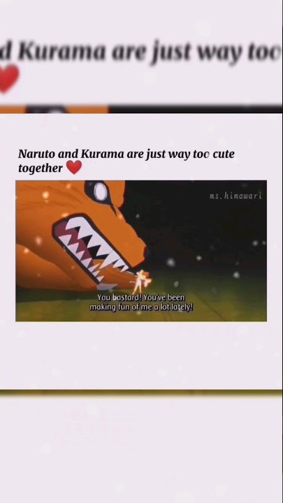 #naruto × #kurama funny moments 🤣🤣//#naruto  #funnyshorts #anime #viral #trending #anime #shorts //