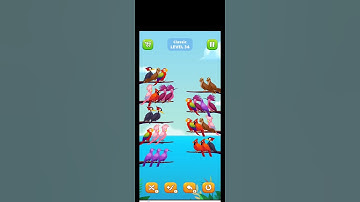 BIRD SORT PUZZLE, LEVEL - 34 #shorts #lovely #games