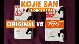 ORIGINAL vs FAKE KOJIE SAN (kojic acid soap)