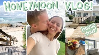 VLOG | our honeymoon, air bnb tour, moving in with my husband + apartment updates!! 🏝🍔👫