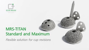 Modular revision cup Standard and Maximum with iliac peg