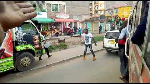 Matatu madness... Kayole matatu almost run over a woman