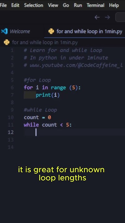 For Loop vs While Loop in Python (Under 1 Minute) - YouTube