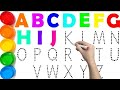 Paint Alphabets A to Z | Fun ABC Learning with Colors for Kids &amp; Toddlers #abcd #aforapple 
