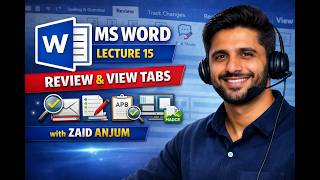 Microsoft Office (Word) || Lecture 15 || Review & View || Last Lecture (Word)