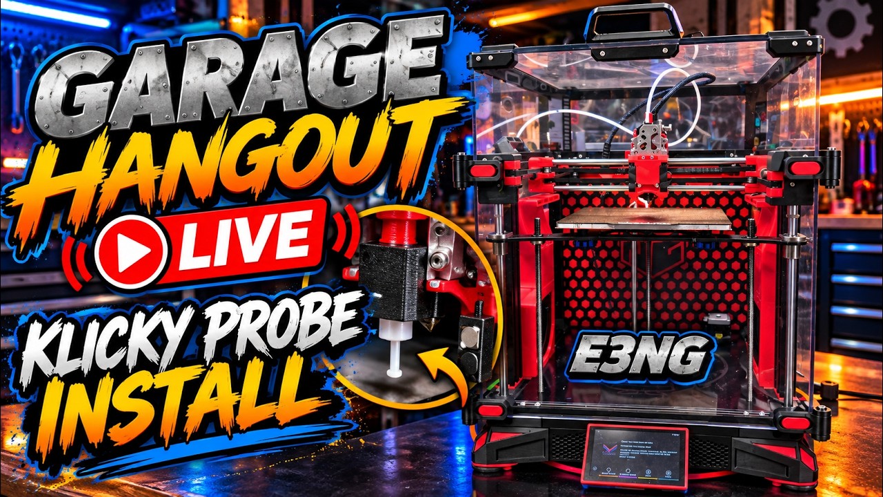Installing a Klicky Probe on the E3NG! | Garage Hangout LIVE