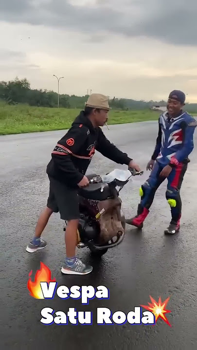 vespa roda satu yang sulit di kendarai 🤣 #shorts #short #shortvideo #vespa