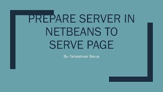 Server preperation in Netbeans to serve Data Using GlassFish Server