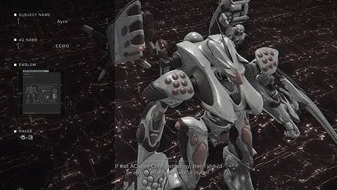 Armored Core 6 Fires Of Rubicon Arena Analysis δ-3 Subject Ayre - ECHO - 1ST Clear