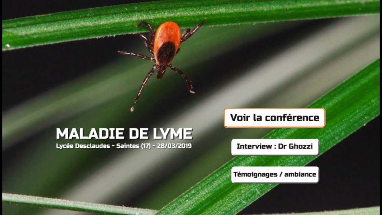 Conférence sur les maladies à tique du Dr Ghozzi à Saintes (17), le 28 mars 2019