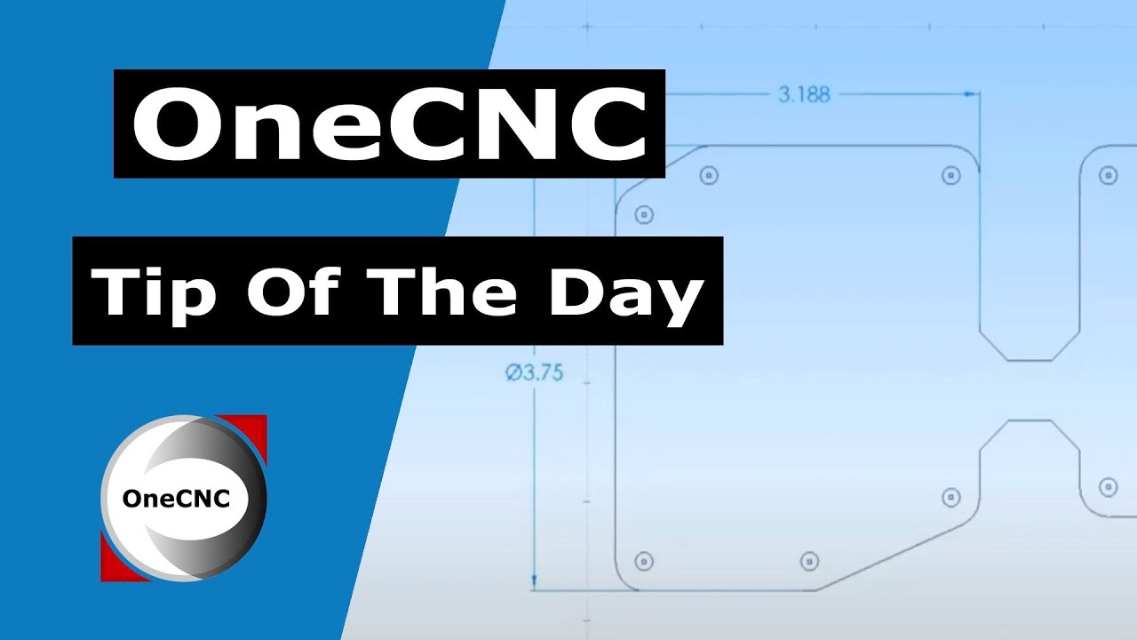 OneCNC Dimensions Tip 9 - YouTube