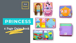 Princess - 6 Pages Quiet Book - Imaginative Play for little boys and girls screenshot 5