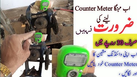 how to make counter meter!! winding machine round counter meter make it home