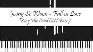 Jeong Sewoon (정세운) - Fall in Love | King The Land 킹더랜드 OST Part 7 Piano Tutorial
