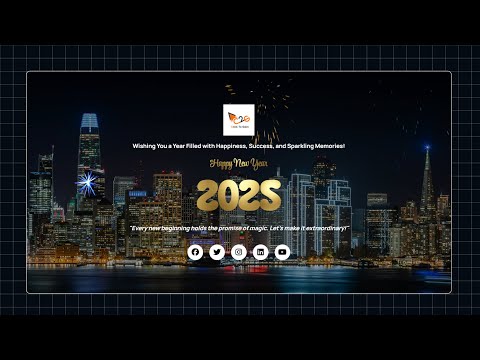 New Year Wishes Website with HTML, CSS and JavaScript