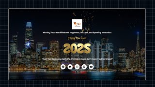 New Year Wishes Website with HTML, CSS and JavaScript