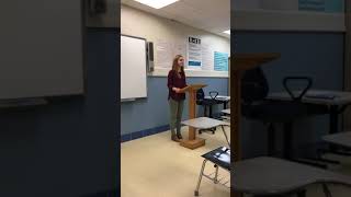 Com. 181 Basic Public Speaking Speech 2
